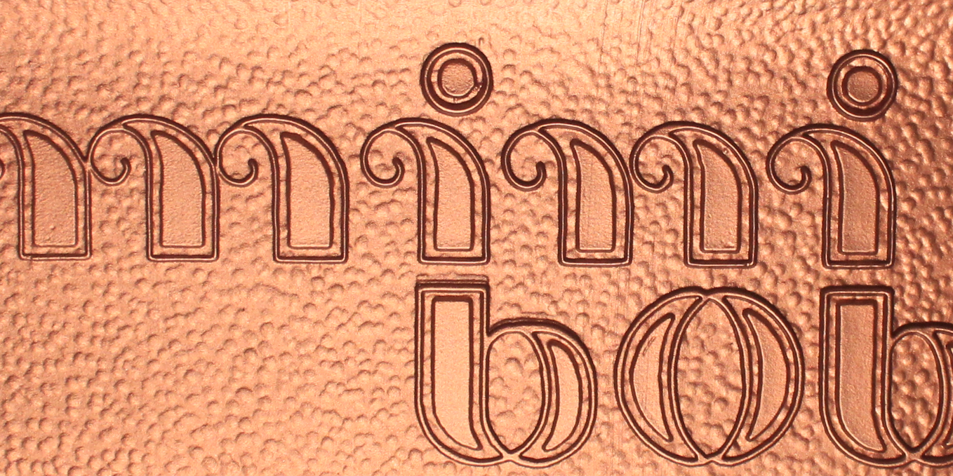 mini bob Logo Zipfelbob Sonderfarbe Bronze