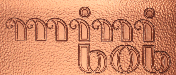 mini bob Logo Zipfelbob Sonderfarbe Bronze