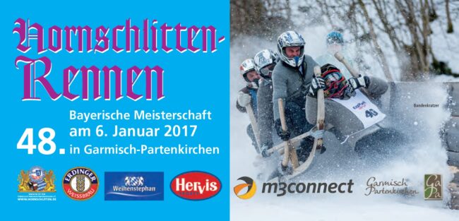 Garmisch Partenkirchen Hornschlittenrennen 2017 Hornschlittenrennen 2017