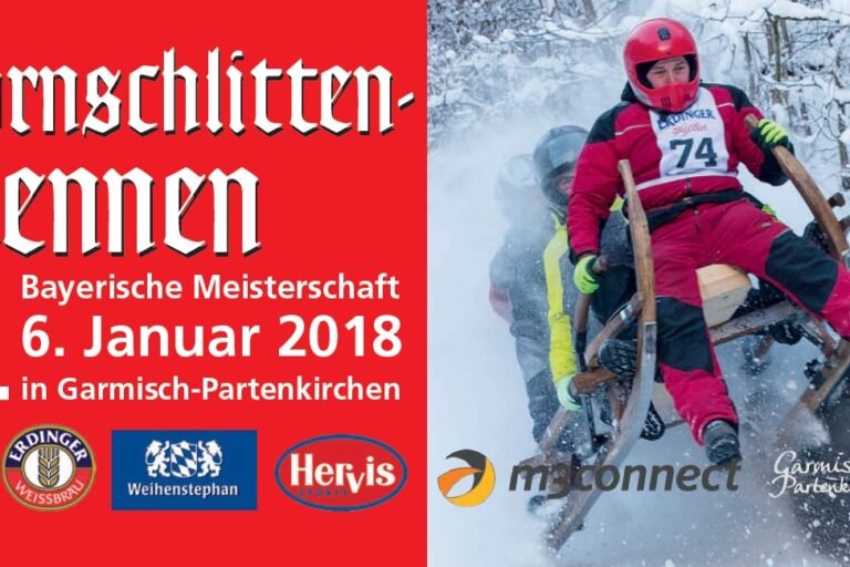 Flyer Hornschlittenrennen 2018 Garmisch Garmisch Hornschlitten 2018
