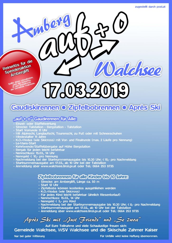 Gaudi Rennen Amberg Walchsee am 17.03.2019