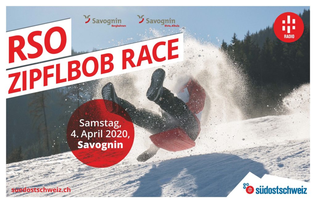 Zipfelbob Rennen Savognin Schweiz 2020