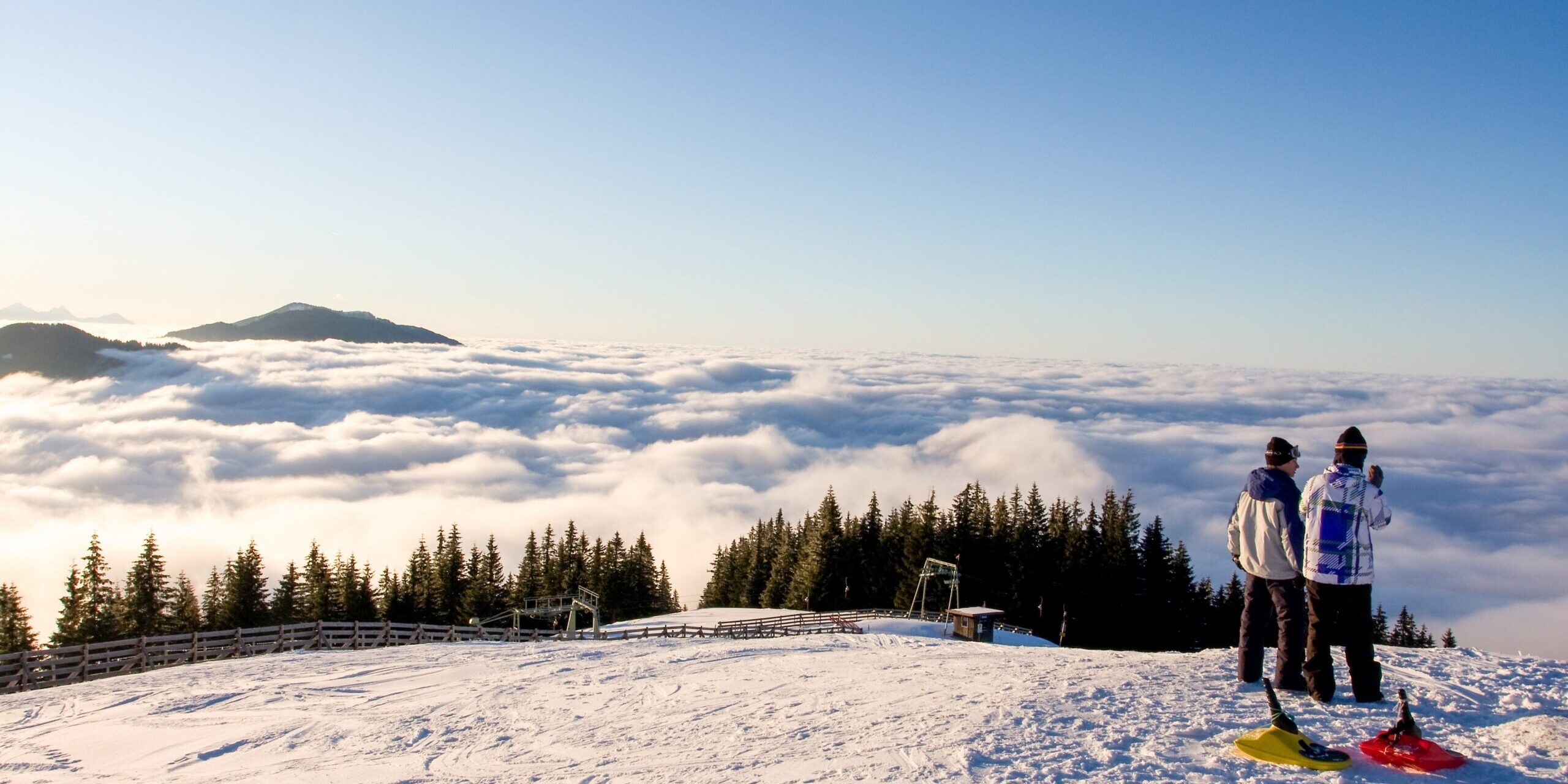 Zipfelbob am Vorderen Hörnle vor dem Start Foto Martin Doll
