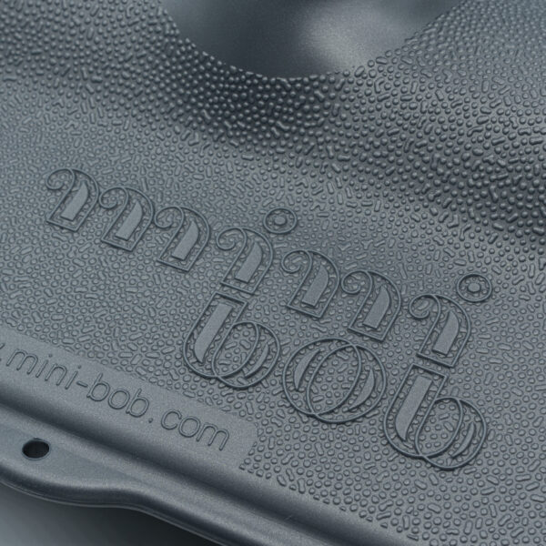 Original mini bob Logo granitgrau
