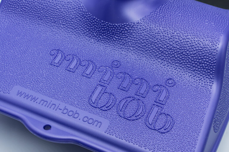 perlviolett Zipfelbob – Original minibob perlviolett Original mini bob Logo perlviolett