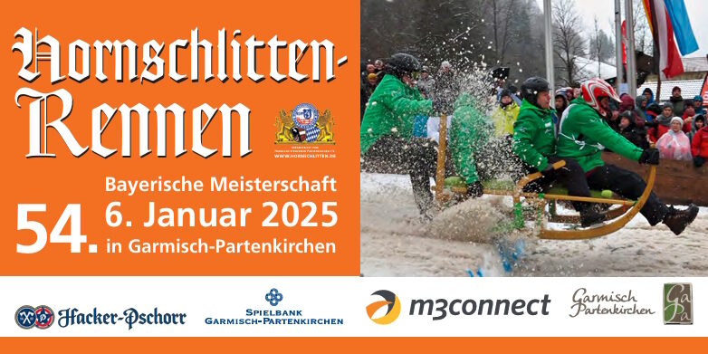 Hornschlittenrennen 2025 Garmisch Partenkirchen
