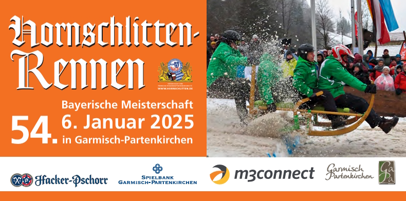 Hornschlittenrennen 2025 Garmisch Partenkirchen