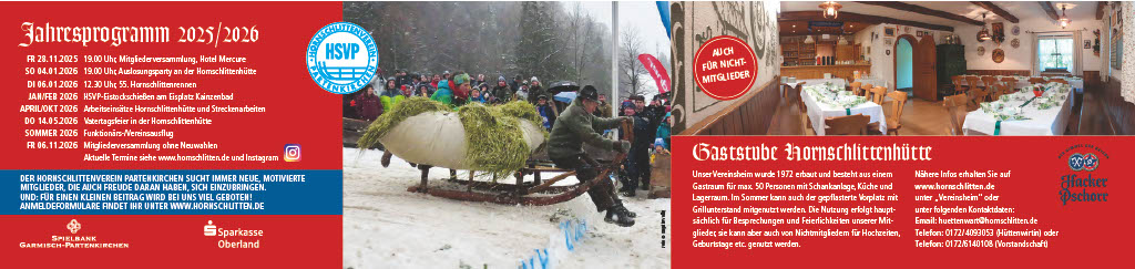 Original mini bob - Horns slädtävling 2026 - Zipfelbobrennen 2 Horns slädtävling 2026 - Zipflbob Flyer