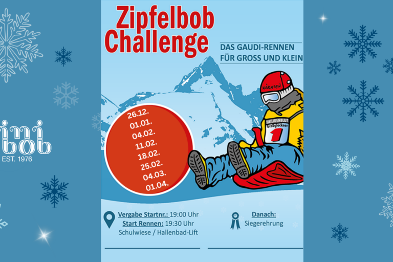 zipflbob-haaste 2026 Alkuperäinen mini bob Challenge Heiligenblut 2026